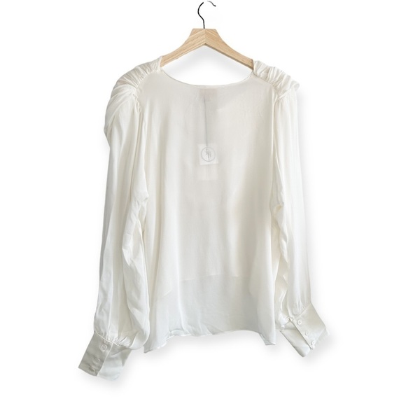 Divine Heritage Draped Cowl Blouse, Size M , New with Tag - Picture 4 of 15